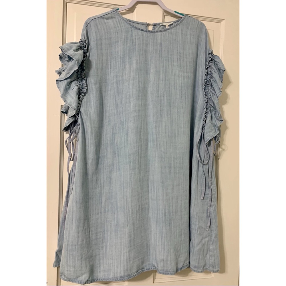 Easel Light Denim Dress